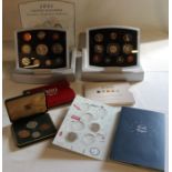 Royal Mint 2000 & 2001 Executive Proof Coin Collection with paperwork (1 lid detached), The Great