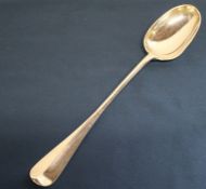 Victorian silver rat tail basting spoon, George Maudsley Jackson, London 1895, 5.06ozt