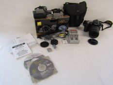 Nikon D80 digital SLR camera with carrying case