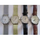 4 gentleman's wristwatches including Stratford and G&B
