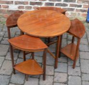 Art Deco circular nest of tables