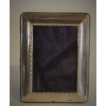 Small modern silver photo frame 12cm by 9cm