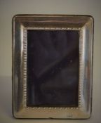 Small modern silver photo frame 12cm by 9cm