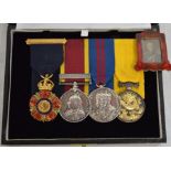 A four medal group awarded to Lieutenant-Colonel Frederick Elwes, Indian Medical Service: Order of