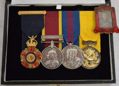 A four medal group awarded to Lieutenant-Colonel Frederick Elwes, Indian Medical Service: Order of