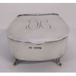 Mappin & Webb silver trinket box dated 1909 - total weight 4.91 ozt