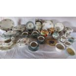 Selection of crockery to include Czechoslovakian Victoria pottery,  Royal Doulton etc