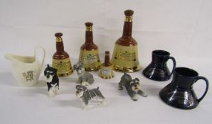 Collection of Bell's Wade decanters, USS Enterprise NCC-1701-0 & Klingon Bird of Prey mugs and