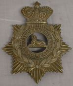 First Volunteers Battalion Lincolnshire Regiment Victorian helmet plate with catalogue entry when