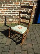 Ladder back rocking chair