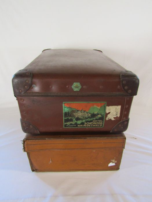 2 vintage suitcases - Image 6 of 7