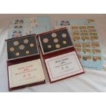 2 Hong Kong proof coin sets (1988 + 1993) Hong Kong Police 1844-1994 150 years anniversary First Day