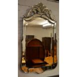 Large Venetian wall mirror Ht 105cm W 57cm