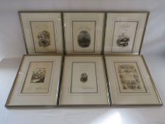 A set of 6 limited edition pictures from Cedric Charles Dickens,  all 15/500 - Oliver Twist, A