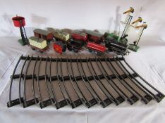 Hornby 0 gauge train set to include 60199 train, track , signals and carriages