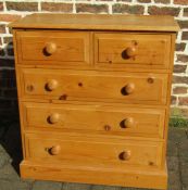 Solid pine set of 2 over 3 drawers