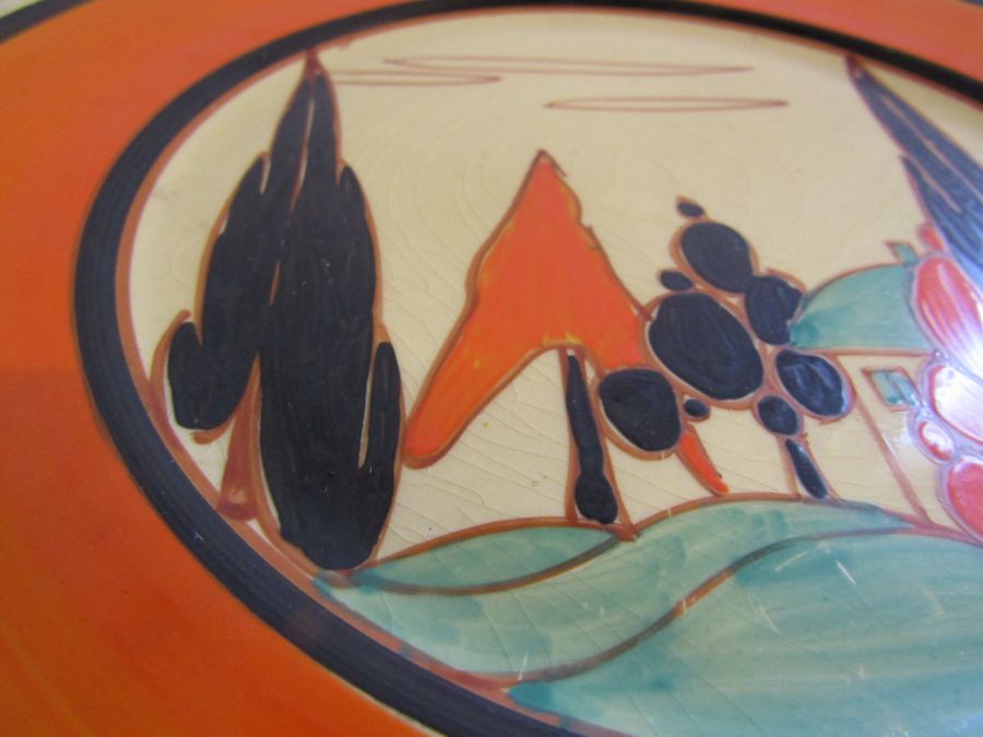 Clarice Cliff Fantasque - orange trees and house pattern - part coffee and tea set, to include a - Image 15 of 38