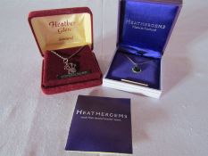2 silver necklaces of Scottish design