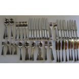 8 piece setting of silver plated cutlery by Royale Silverware 1840 Ltd Sheffield comprising 85