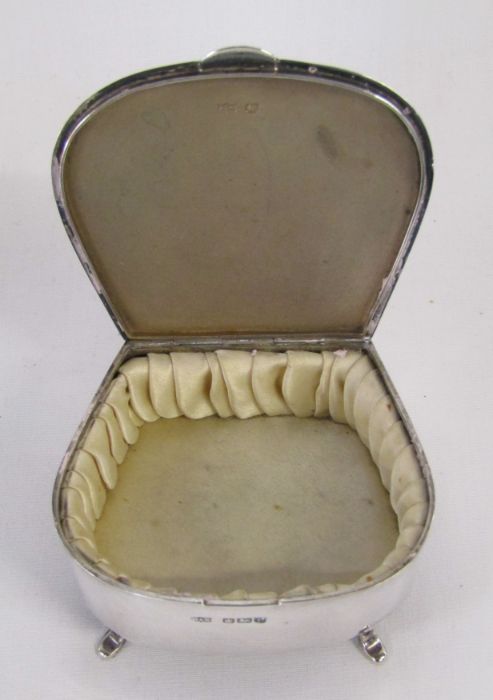 Mappin & Webb silver trinket box dated 1909 - total weight 4.91 ozt - Image 2 of 6