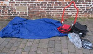 Motorbike Protectorl Super weatherwaka cover W4A, paddock stand, Oxford Sovereign tank bag and