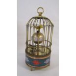Bird cage automaton clock - currently working (workings and time keeping cannot be guaranteed)