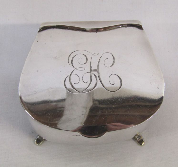 Mappin & Webb silver trinket box dated 1909 - total weight 4.91 ozt - Image 6 of 6