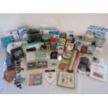 Selection of new/unused giftware items - pure DAB radio, mousemats, silk ties, novelty handwarmers