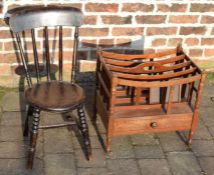 Reproduction Canterbury & a child's chair