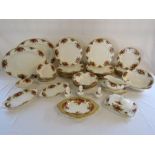 Royal Albert 'Old Country Roses' table ware, dining plates, serving plates bowls etc and a Royal