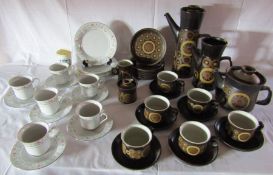 Denby Arabesque part coffee set with teapot, a part tea set Mandarin by Tienshan