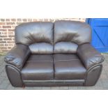 Modern 2 seater leather sofa