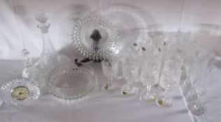 Collection of Glassware to include Cathedral Crystal, Bohemia Crystal and glasses, a decanter etc