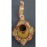 Cloisonne enamel decorated candle holder / chamberstick