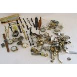 Large collection of watch parts, watches, pocket watches all non working and parts only