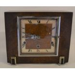 Perivale 'Guildhall' Art Deco mantel clock with Westminster chime L 26cm H 22cm