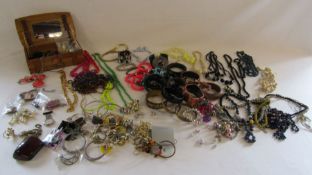 Collection of costume jewellery to include a Lorus nurses fob watch