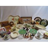Collection of items to include Dinky Jubilee bus, Coronation ware, ornaments, pictures, plates etc