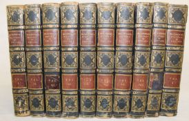 The History of England by the Right Honourable Sir James Mackintosh in 10 leather bound volumes,