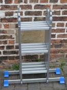 Powerfix Profi folding aluminum ladder