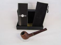 Alfred Dunhill's The White Spot - 5101F 'Apple' 9mm County (sandblasted) tobacco pipe with