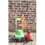 Flora Best electric rotovator & a watering can
