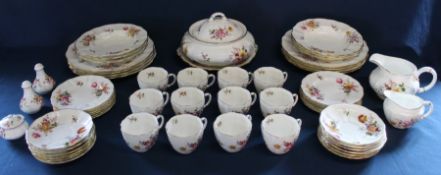 Royal Crown Derby Derby Posies part tea  / dinner service - hardly used - approx. 57 pieces (
