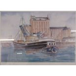 Limited edition 68/850 signed Leslie R Treacher print 'Ross Tiger' in Grimsby also signed Michael