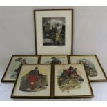 Horst Rosemann original signed etching of Rotherberg & framed set of 5 prints depicting Scottish