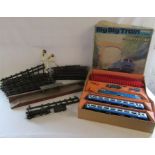 Collection of vintage train track possibly 0 guage, Tri-ang Big Big Train action set 'Express