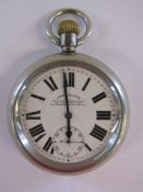 John Elkan pocket watch Dennison case 7 Jewels