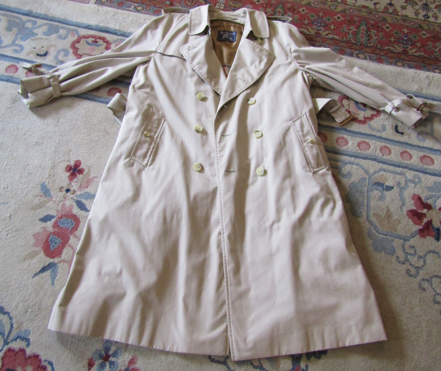 Vintage Burberry rain coat / mac / trench coat with detachable lining - size 52 reg - - Image 10 of 20