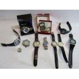 Collection of watches to include Casio w-96h and w-210 and Accurist chrono world time
