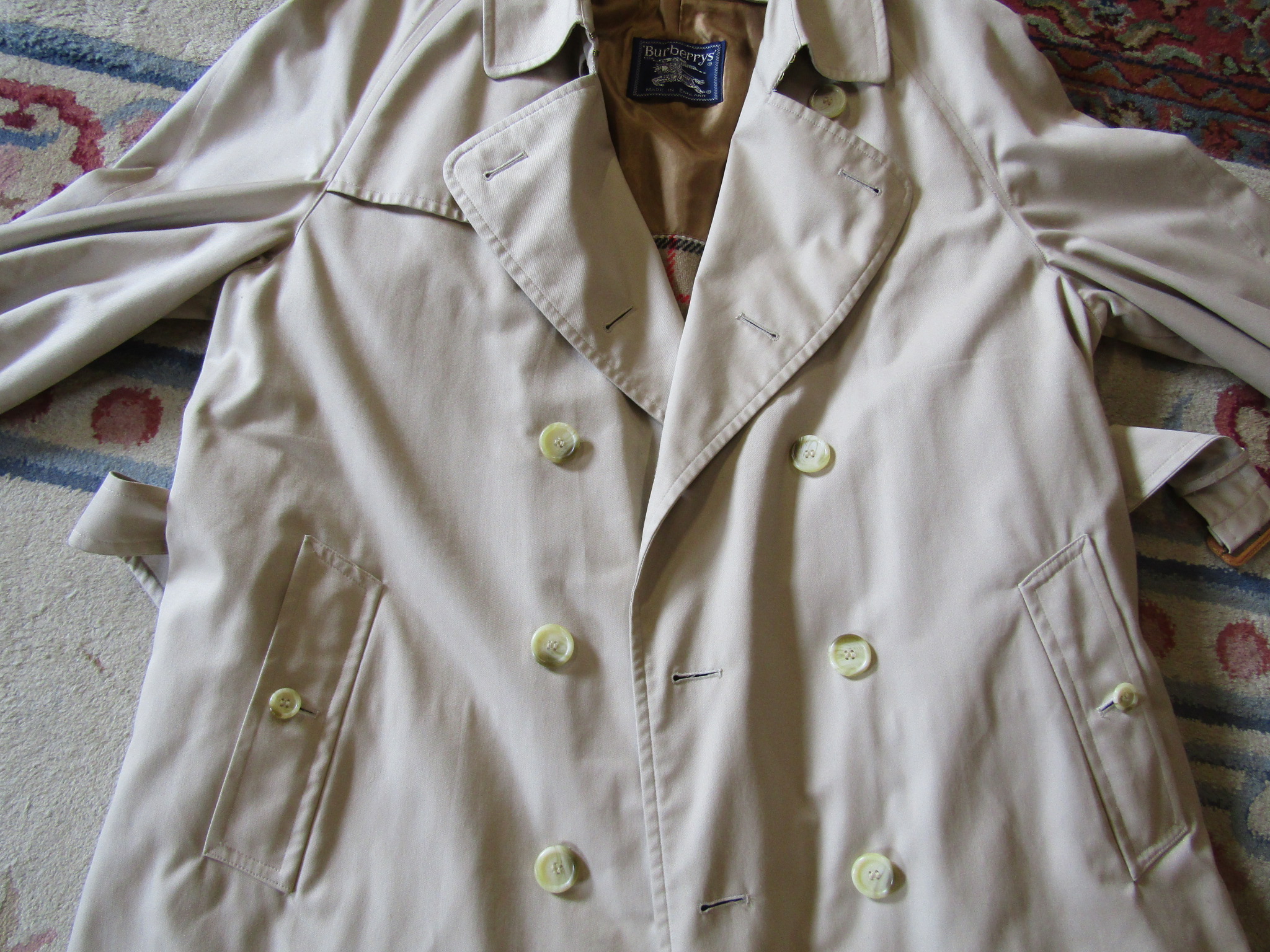 Vintage Burberry rain coat / mac / trench coat with detachable lining - size 52 reg - - Image 13 of 20